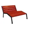 Chaise longue bois et acier