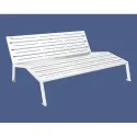 chaise longue acier procity blanc