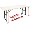 Table rectangle pliante