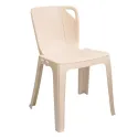 chaise monobloc beige