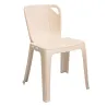 chaise monobloc beige