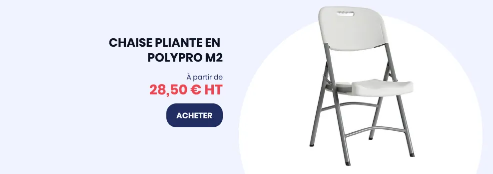 Chaise pliante en polypro M2