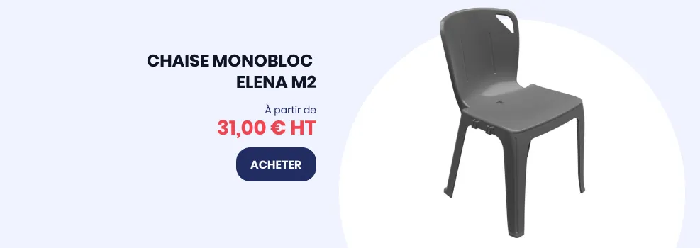 Chaise monobloc elena m2